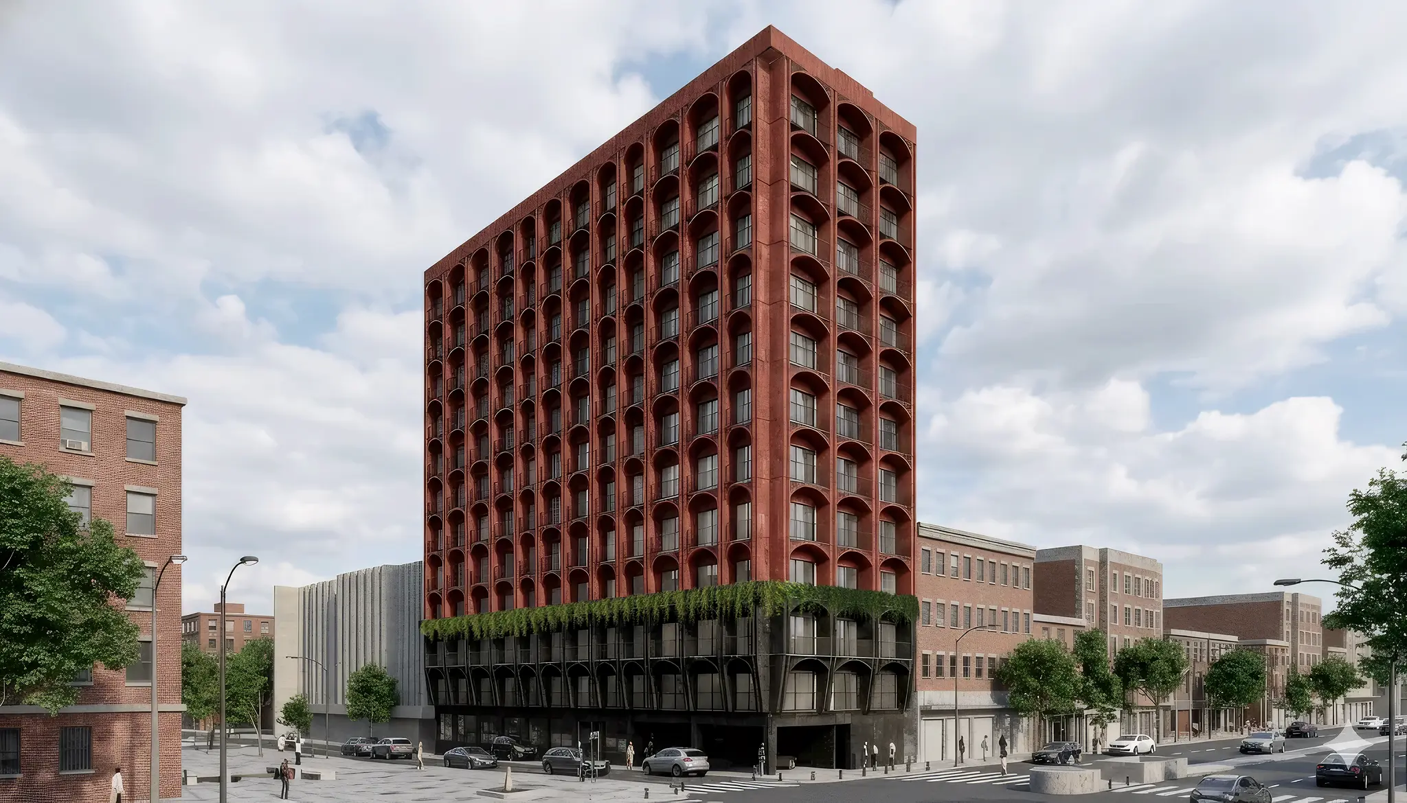 Fachada Ágora Tenochtitlán — Residencial en Tabacalera, CDMX